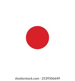 A vibrant vector illustration of a speech bubble in colors of Japanese flag in a cartoon style. Japanese language and culture. Japanese events or celebrations. Emblems symbolizing unity and identity,
