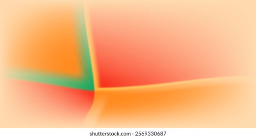 Vibrant vector wavy yellow and orange mesh gradient background