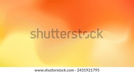 Vibrant vector wavy yellow and orange mesh gradient background. Abstract soft shiny summer sun colors digital watercolor for nature fire flame concept, lava explosion design, banner