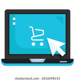 A vibrant and versatile graphic design featuring a collection of icons and elements representing various aspects of commerce and shopping, suitable for digital and print applications.