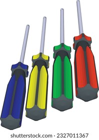 Vibrant Versatility: Colorful Screwdriver Set for Every Task