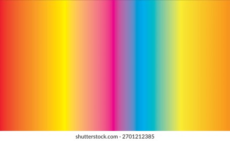 Vibrantes rayas de gradiente de Vertical de rojo, naranja, amarillo, rosa y azul, creando un fondo abstracto animado y enérgico.