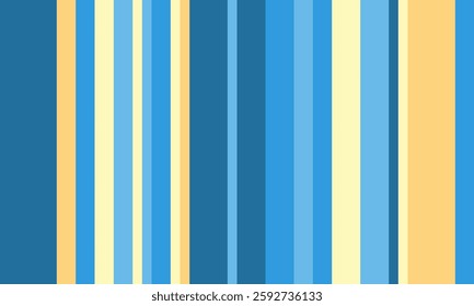 Vibrant vertical stripes in calming blues and sunny yellows create a cheerful, modern pattern. Ideal for backgrounds, websites, textiles, or any project needing a fresh, optimistic aesthetic.