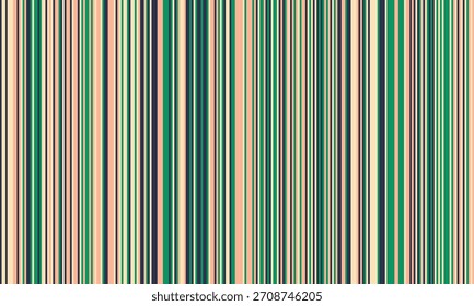 As listras verticais vibrantes em tons de terra calmantes e verdes criam um design moderno e minimalista.