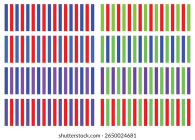 Listras Verticais Vibrantes em um Padrão Colorido.