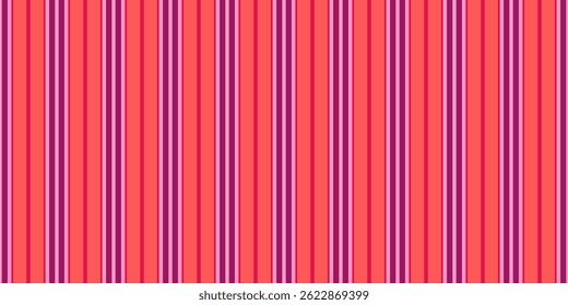 Vibrant vertical stripes in coral, pink, and purple create a dynamic, energetic pattern perfect for backgrounds, textiles, or website design.