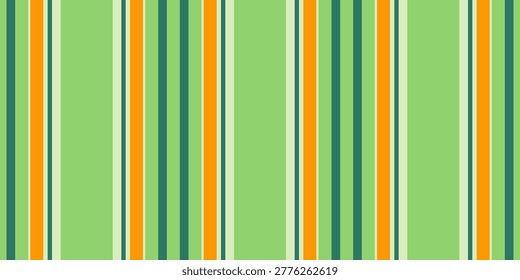 Vibrant vertical stripes in green, orange, and teal create a cheerful, retroinspired pattern perfect for backgrounds, textiles, or website designs.