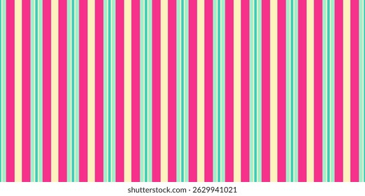 Vibrant vertical stripes in pink, mint green, and cream create a cheerful, retroinspired pattern perfect for backgrounds, textiles, or website designs.