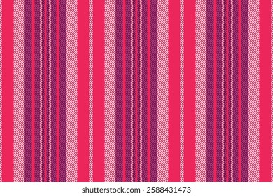 Vibrant vertical stripes in pink and purple hues create a dynamic textile pattern.  Perfect for fashion, home decor, or web design projects needing a bold, energetic aesthetic.