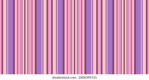 Vibrant vertical stripes in soft pinks, purples, and peaches create a cheerful, modern pattern.