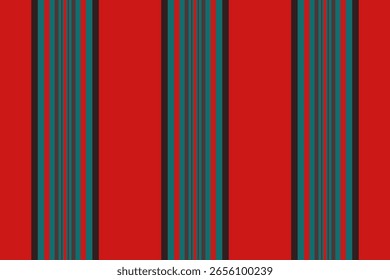 Listras verticais vibrantes em azul-petróleo, cinza e vermelho criam um padrão dinâmico e moderno.  Perfeita para desenhos de fundos, têxteis ou sites, essa imagem evoca energia e sofisticação.