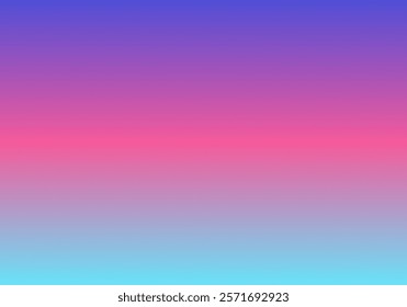 a vibrant violet at the top to a bold pink in the middle, gradually fading into a soft blue at the bottom.