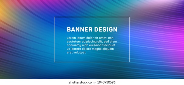 Vibrant voucher geometric holographic vector background. Modern banner digital backdrop vector design. Screensaver techno background.