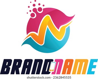 Vibrant "W" logo with pink, blue, and orange gradient, featuring a network and bubble motif, symbolizing connectivity for e-commerce and mobile business