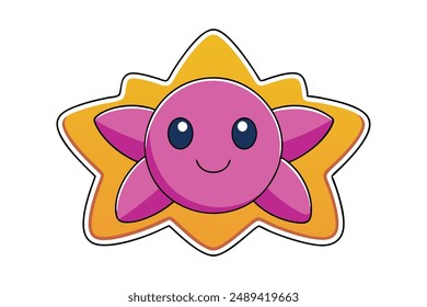Vibrant wall art vector illustration featuring cartoon, clipart, and line art designs