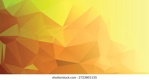 Fondo Abstractas bajo-polivinílico caliente vibrante en tonos amarillos y naranjas para el diseño