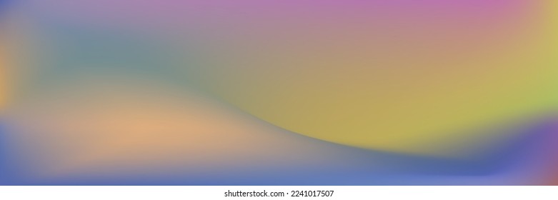 Vibrant Water Light Vivid Curve Gradient Mesh. Multicolor Flow Wavy Smooth Fluid Gradient Background. Sky Liquid Ocean Pastel Dynamic Background. Blurry Soft Color Bright Cloud Design Pic.