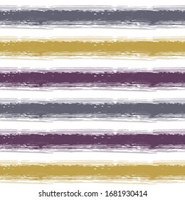 Vibrant watercolor brush stripes seamless pattern.  Grungy Seamless Lines Pattern Design.  For fabric. Hand drown paint strokes decoration artwork.