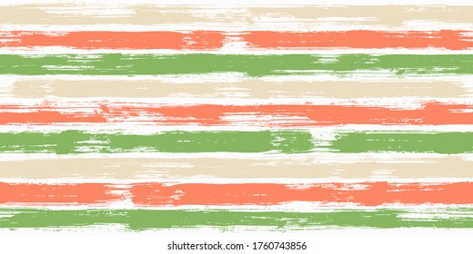 Vibrant watercolor brush stripes seamless pattern. and paintbrush lines horizontal seamless texture for background. Hand drown paint strokes graffiti artwork. For cloth.