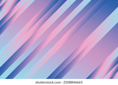 Vibrant waved holographic background features a smooth blend of soft pastel colors, including shades of pink, blue, and purple. Perfect for digital design, creating a calming and modern aesthetic.