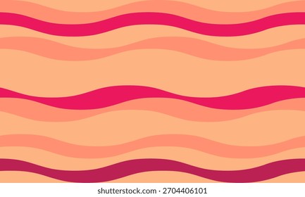 Vibrant wavy abstract background in peach and pink tones.  Perfect for websites, social media, or print projects needing a cheerful, modern design.
