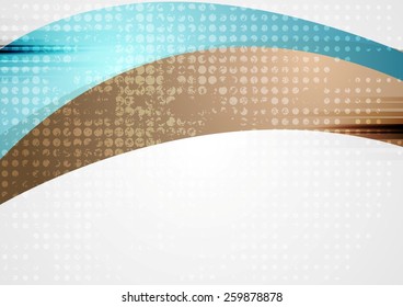 Vibrant wavy abstract corporate background. Vector design