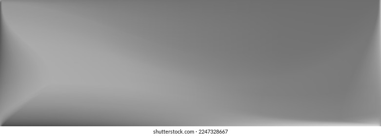 Vibrant Wavy Gradient Mesh. Alluminium  Grey Office Background. Natural Blurred Texture Illustration. Water Monochromatic Wavy Gradient Mesh. Metallic Silver Modern Design Backdrop.