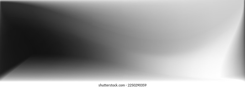 Malla vibrante de gradiente ondulado. Fondo original blanco y negro plateado. Fondo horizontal de líneas de aluminio gris Ilustración De Textura Desenfocada Por El Agua. Malla de gradiente ondulada metálica monocromática.