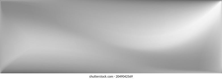 Lebhaftes Wavy Gradient Mesh. Wasser Alluminium Wavy Gradient Mesh. Hintergrund silberner, horizontaler Linien. grauer, schwarz-weißer, unscharfer Hintergrund. Monochromatische glatte Oberflächenillustration.