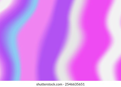 Vibrant Wavy Gradient with Purple, Pink and Blue Holographic Flow Pattern