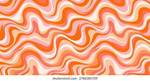 Vibrant wavy lines create a mesmerizing abstract pattern on a colorful surface.