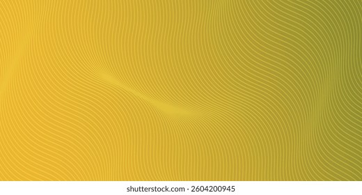 Vibrant wavy pattern in golden yellow showcasing smooth lines and textured design