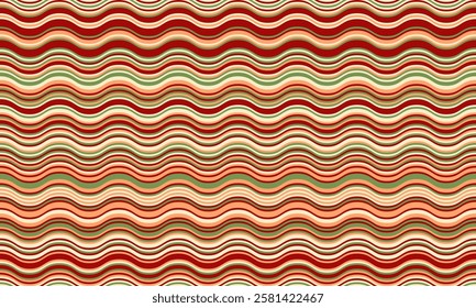 Vibrant wavy stripes background in warm, earthy tones. Perfect for website banners, textile designs, packaging, and more.