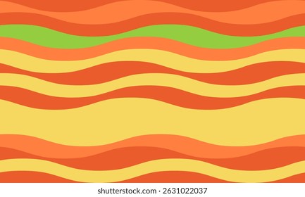 Vibrant wavy stripes in warm, sunny hues create a cheerful, optimistic background. Perfect for websites, social media, packaging, or textile design.