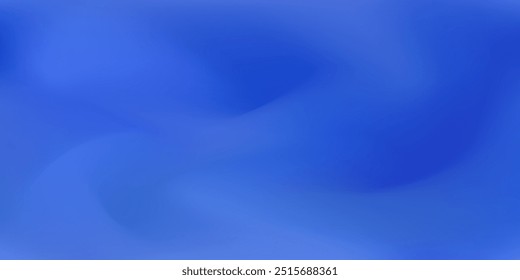 Vetor ondulado vibrante malha líquida azul calma fundo gradiente. Abstrato aquarela digital de cor ultramarina para tecnologia fluida design de banner de negócios, água e céu anoitecer conceito