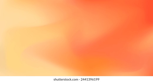 Vibrant wavy yellow and orange vector mesh gradient background. Abstract soft shiny summer sun digital watercolor backdrop for nature fire flame concept, lava explosion design, banner