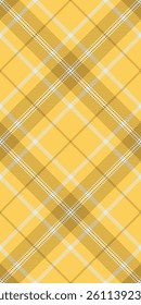 Vibrant yellow and brown plaid pattern, perfect for textile design, fashion, or website backgrounds.  This cheerful, seamless texture evokes warmth and style.