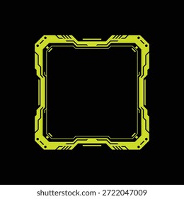 Quadro de placa de circuito amarelo vibrante