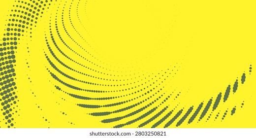 Vibrant yellow and deep blue halftone dot pattern forming dynamic wave shapes, a retro pop-art background with texture and motion, ideal for posters, web banners, editorial layouts and creative projects.

