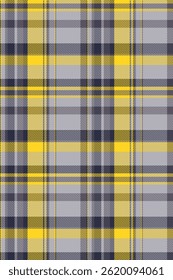Vibrant yellow and gray plaid pattern.  Perfect for textile design, fashion, or website backgrounds. This seamless texture offers a stylish and modern aesthetic, conveying warmth and sophistication.