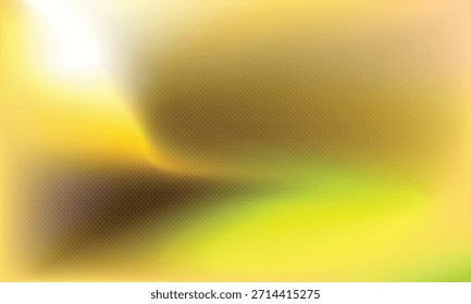Vetor de fundo de gradiente amarelo e verde vibrante com luz luminosa e pontos sutis