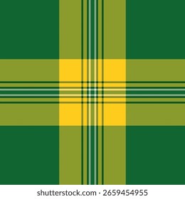 Patrón de cuadros amarillos y verdes vibrantes.  Perfecto para diseños textiles, fondos o Plantillas de Sitio web.  Esta Imagen evoca una sensación de frescura, naturaleza y tradición.