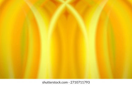 Vibrant Yellow And Orange Abstract Gradient Background With Soft Curved Stripes For Design Projects