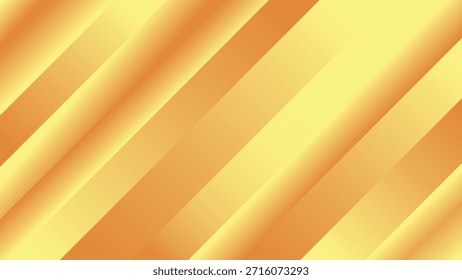 Lebendige gelbe und orangefarbene diagonale Streifenmuster. Abstrakter diagonaler Hintergrund in Gelb und Orange. Moderne geometrische Streifen mit weichem Licht und sanften Farbübergängen.