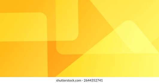 Vibrant yellow to orange gradient background with abstract geometric shapes, ideal for energetic, modern, and creative digital designs or promotional templates.