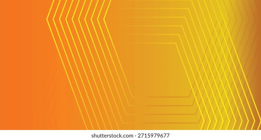 Vibrant Yellow and Orange Gradient Hexagon Background