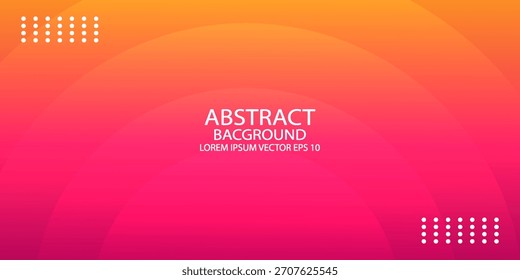 Fundo abstrato amarelo vibrante laranja cor-de-rosa gradiente com formas de onda suave. Design moderno e criativo na moda em ilustração vetorial