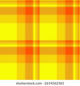 Vibrant yellow and orange plaid pattern.  Perfect for textile design, website backgrounds, or fashion projects.  This bold, energetic texture evokes warmth and optimism.