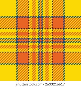 Vibrant yellow and orange plaid pattern.  Perfect for textile designs, apparel, website backgrounds, or any project needing a bold, energetic aesthetic.