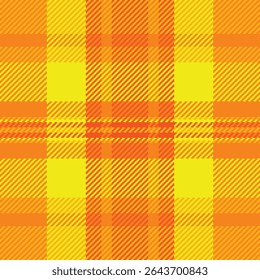 Vibrant yellow and orange plaid pattern.  Perfect for textile design, website backgrounds, or any project needing a bold, energetic aesthetic.